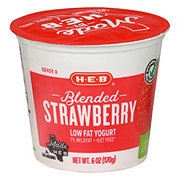 H-E-B Blended Low-Fat Strawberry Yogurt