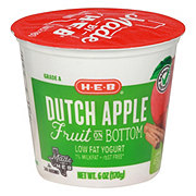 H-E-B Fruit on the Bottom Low-Fat Yogurt - Dutch Apple