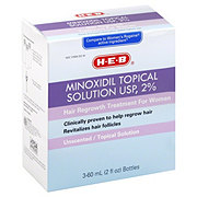 H-E-B Minoxidil 2% For Women Unscented