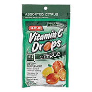 H-E-B Vitamin C Drops - Assorted Citrus