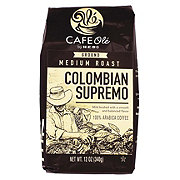 CAFE Olé by H-E-B Medium Roast Colombian Supremo Ground Coffee