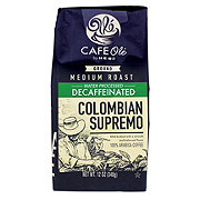 CAFE Olé by H-E-B Medium Roast Decaf Colombian Supremo Ground Coffee
