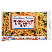 H-E-B Frozen Broccoli, Corn & Red Pepper Blend