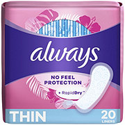 Always +RapidDry Thin Liners  - Unscented