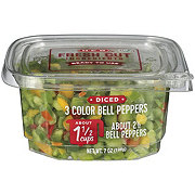 H-E-B Fresh Diced 3 Color Bell Peppers