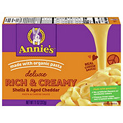 Annie's Deluxe Rich & Creamy Shells and Real Aged Cheddar Sauce
