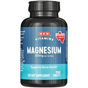 H-E-B Vitamins Magnesium 250 mg Tablets - Texas-Size Pack