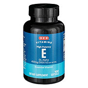 H-E-B Vitamins High Potency Vitamin E Softgels - 1,000 IU