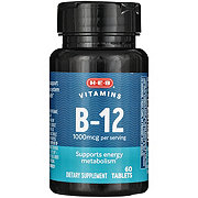 H-E-B Vitamins Vitamin B-12 Tablets - 1,000 mcg