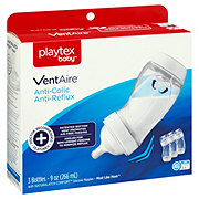  Playtex VentAire Advanced Wide Bottle, 6 Ounce,Colors May Vary  (Discontinued by Manufacturer) : Baby Bottle Nipples : Baby