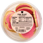 Iced Pink Heart Valentine's Day Cookies