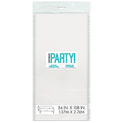 unique Party Plastic Rectanglular Table Cover - White