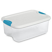 Sterilite Latch Storage Box with White Lid - Shop Closet & Cabinet  Organizers at H-E-B