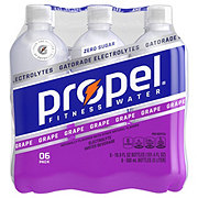 Propel Zero Calorie Grape Water Beverage 16.9 oz Bottles