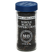 Morton & Bassett 100% Organic Whole Black Peppercorns