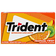 Trident Sugar Free Gum - Tropical Twist