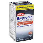 H-E-B Ibuprofen, 200 mg Coated Tablets