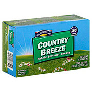Hill Country Fare Fabric Softener Dryer Sheets - Country Breeze