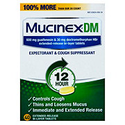 Mucinex DM 12 Hour Expectorant & Cough Suppressant Tablets