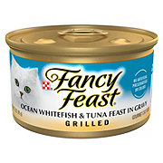 Fancy Feast Purina Fancy Feast Grilled Wet Cat Food Ocean Whitefish and Tuna Feast in Wet Cat Food Gravy