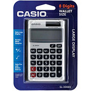 Casio SL-300SV Wallet Size Solar Calculator