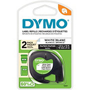 Dymo LetraTag Paper Labels Refills - White