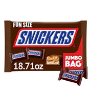 Snickers Chocolate Fun Size Candy Bars - Jumbo Bag