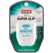 H-E-B Mint Super Slip Waxed Dental Floss