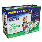 Hill Country Fare Dog Dinners 3 Flavor Wet Dog Food Variety Pack