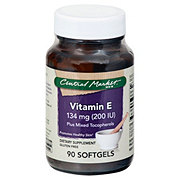 Central Market Vitamin E 200 IU Plus Mixed Tocopherols 134 mg Softgels