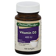 Central Market Vitamin D3 400 IU Softgels