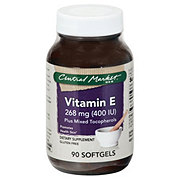 Central Market Vitamin E 400 IU Plus Mixed Tocopherols 268 mg Softgels