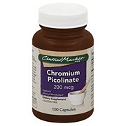 Central Market Chromium Picolinate 200 mcg Capsules