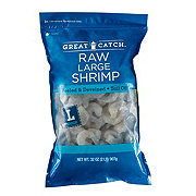 Great Catch Frozen Peeled Deveined Tail-Off Large Raw Shrimp, 41 - 50 ct/lb