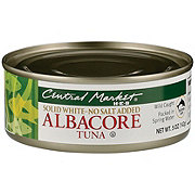 Central Market No Salt Added Solid White Albacore Tuna
