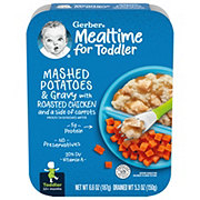 Gerber Mealtime for Toddler - Mashed Potatoes & Gravy with Roasted Chicken & Carrots