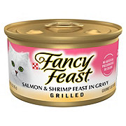 Fancy Feast Purina Fancy Feast Grilled Wet Cat Food Salmon and Shrimp Feast in Wet Cat Food Gravy