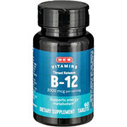 H-E-B Vitamins B-12 2,000 mcg Timed Release Tablets