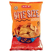 H-E-B Round Bite Size White Corn Tortilla Chips