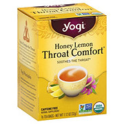 Yogi Organic Honey Lemon Throat Comfort Tea Bags