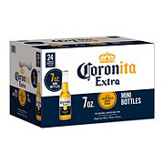Corona Extra Coronita Mexican Lager Import Beer 7 oz Bottles, 24 pk