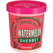 H-E-B Creamy Creations Watermelon Sherbet Ice Cream