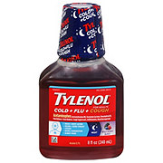 Tylenol Cold + Flu + Cough Night Liquid - Wild Berry Burst