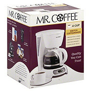  Mr. Coffee 4-Cup Switch Coffee Maker, White - TF4-RB