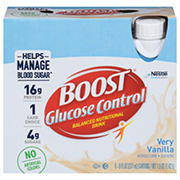 BOOST Glucose Control Nutritional Drinks 6 pk Bottles - Very Vanilla
