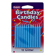 Culpitt Blue Glitter Birthday Candles