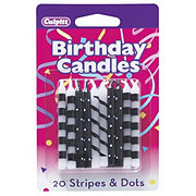 Culpitt Dots with Stripes Birthday Candles