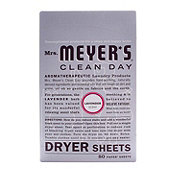 Mrs. Meyer's Clean Day Fabric Softener Dryer Sheets - Lavender