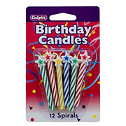 Culpitt Spiral Party Candles with Stars