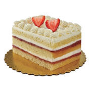 H-E-B Bakery Strawberry Shortcake Cake, Half Bar